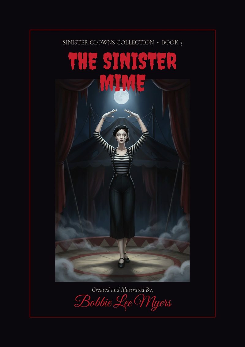 The Sinister Mime coloring book cover
