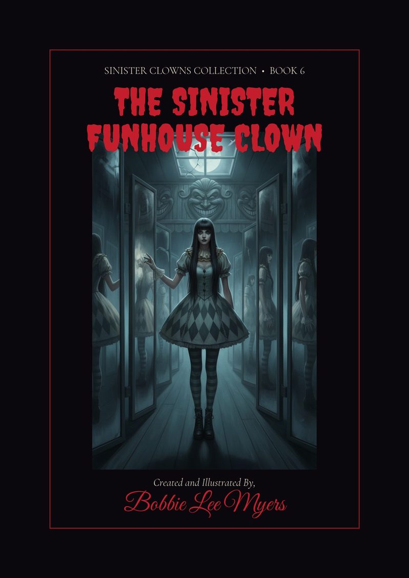 The Sinister Funhouse Clown coloring book cover