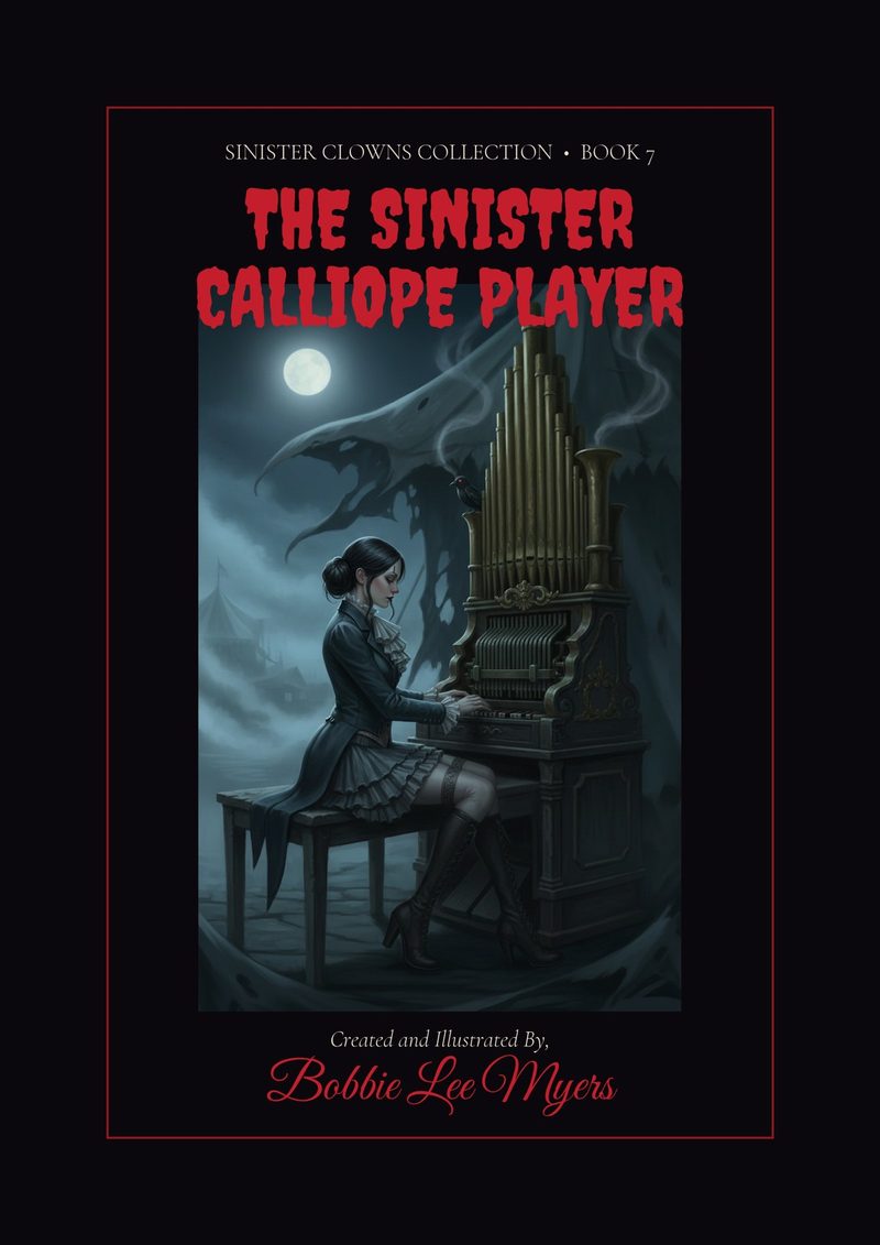 The Sinister Calliope Player coloring book cover