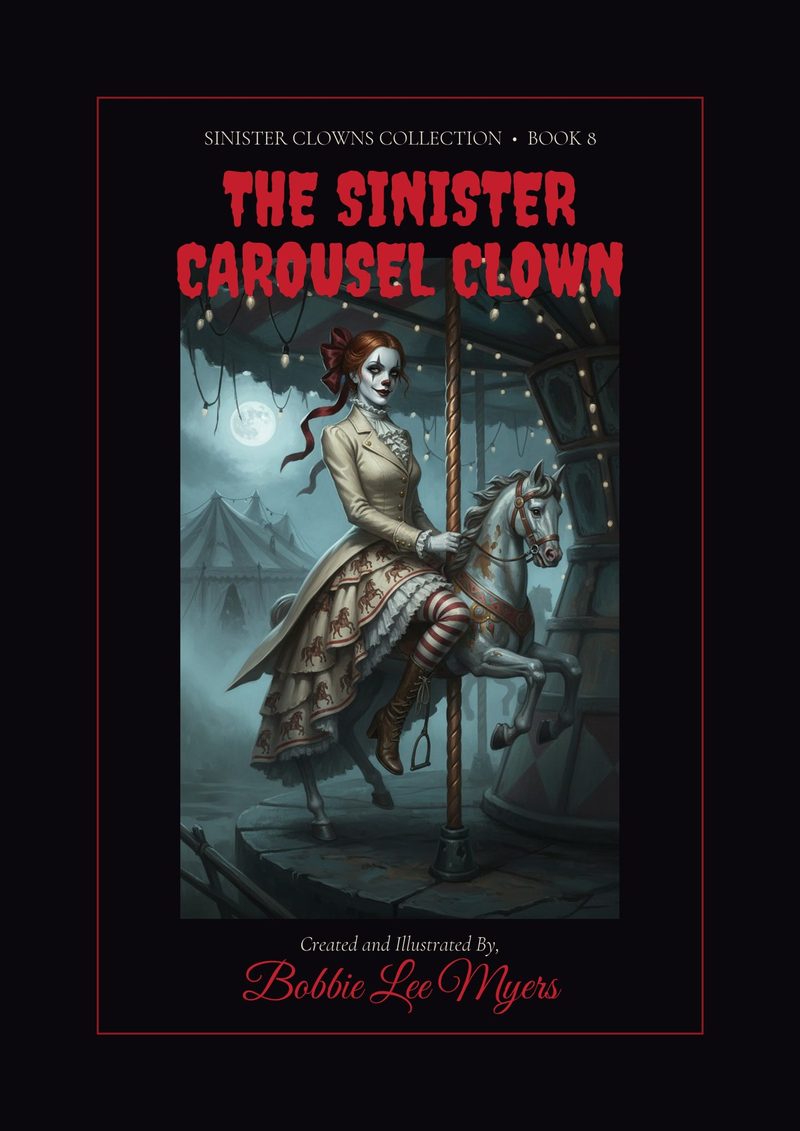 The Sinister Carousel Clown coloring book cover