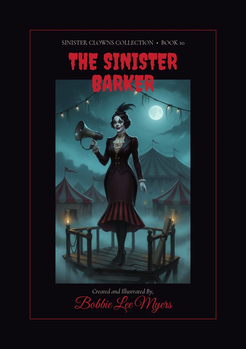 The Sinister Barker coloring book cover