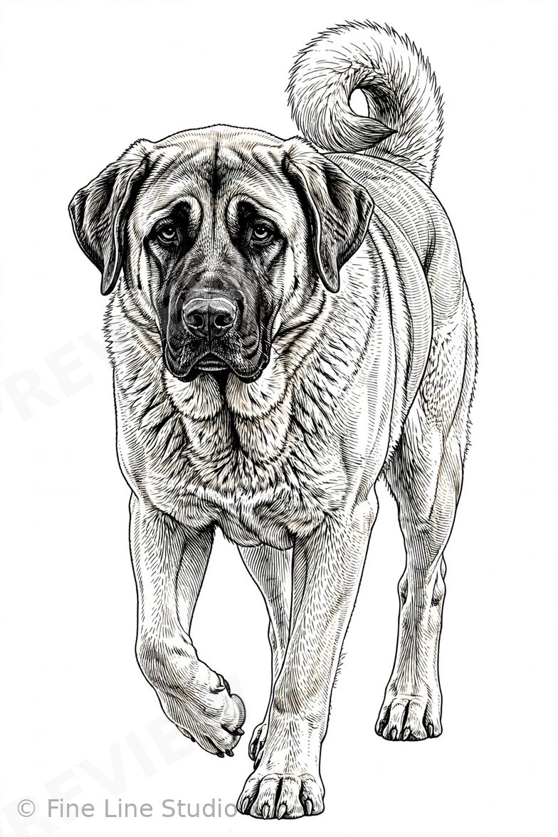 American Eskimo Dog coloring book cover