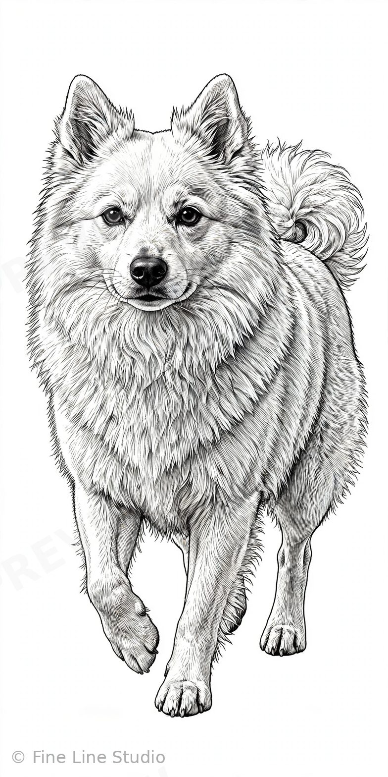 Anatolian Shepherd coloring book cover