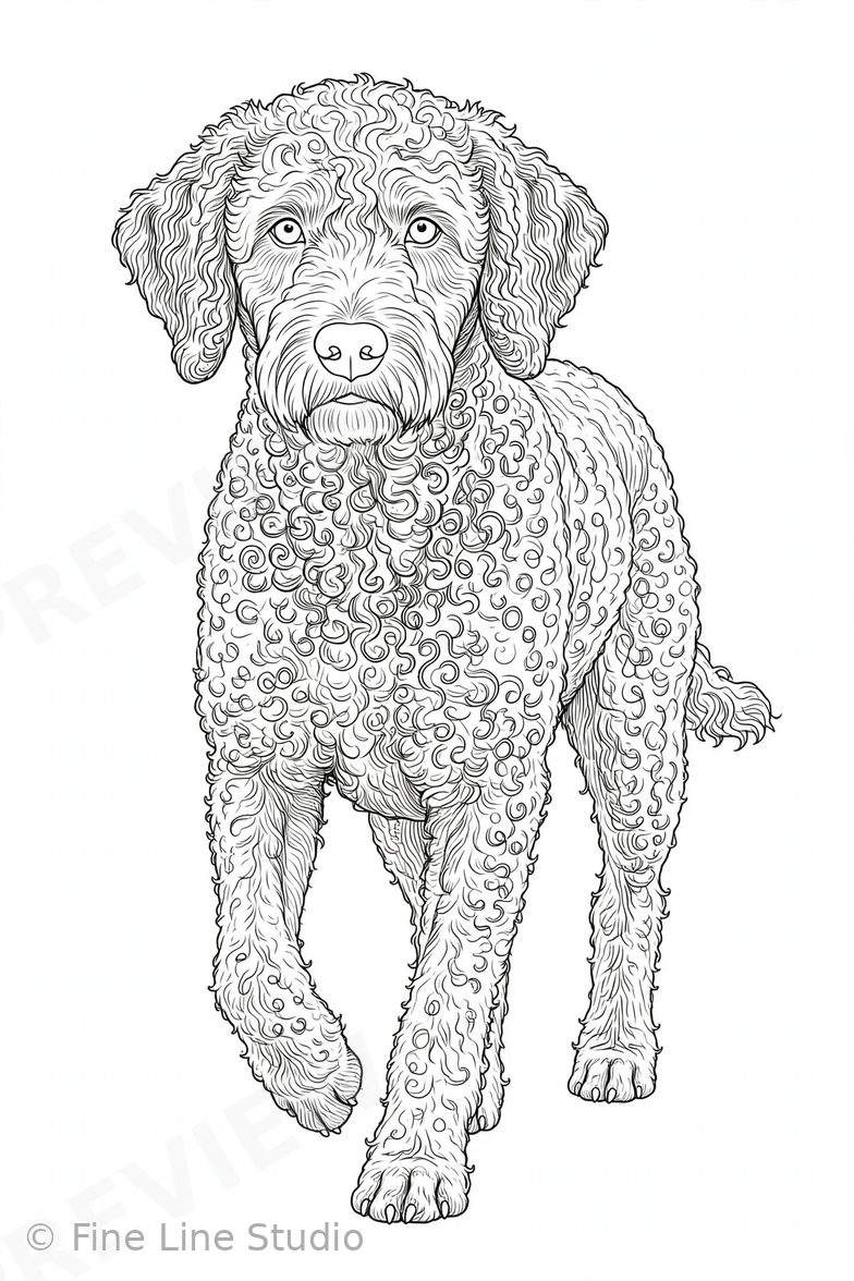 Bernese Mountain Dog coloring book cover