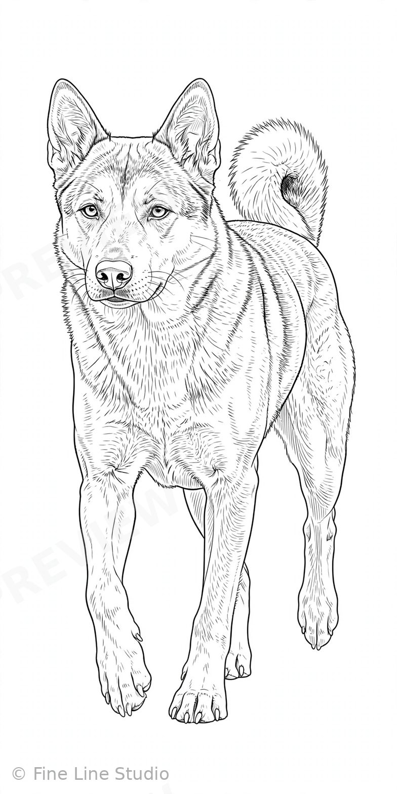 Danish-Swedish Farmdog coloring book cover