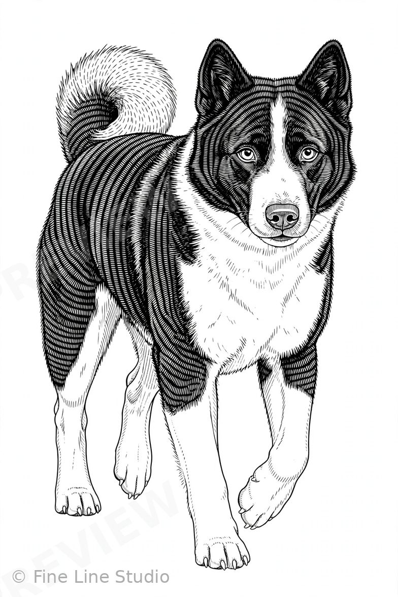 Icelandic Sheepdog coloring book cover