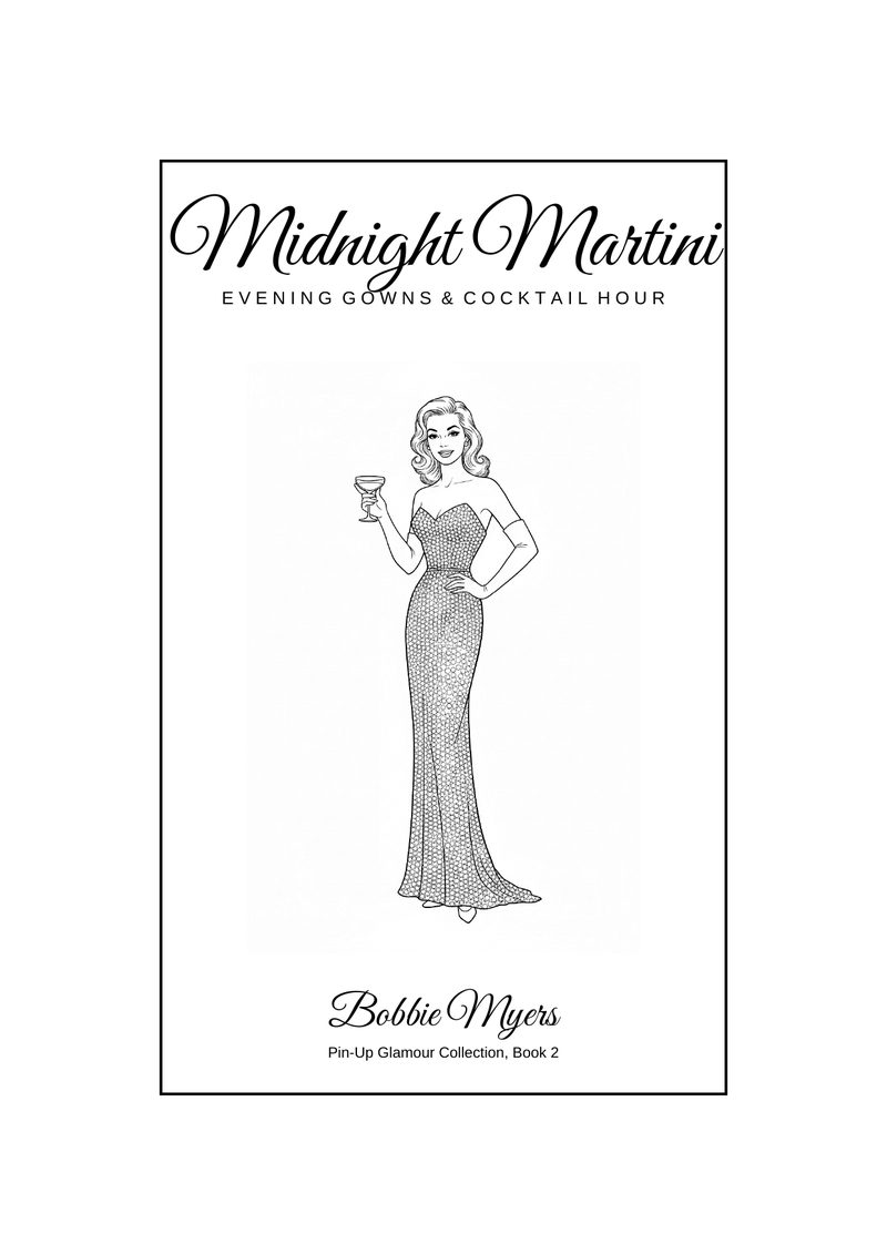 Midnight Martini coloring book cover