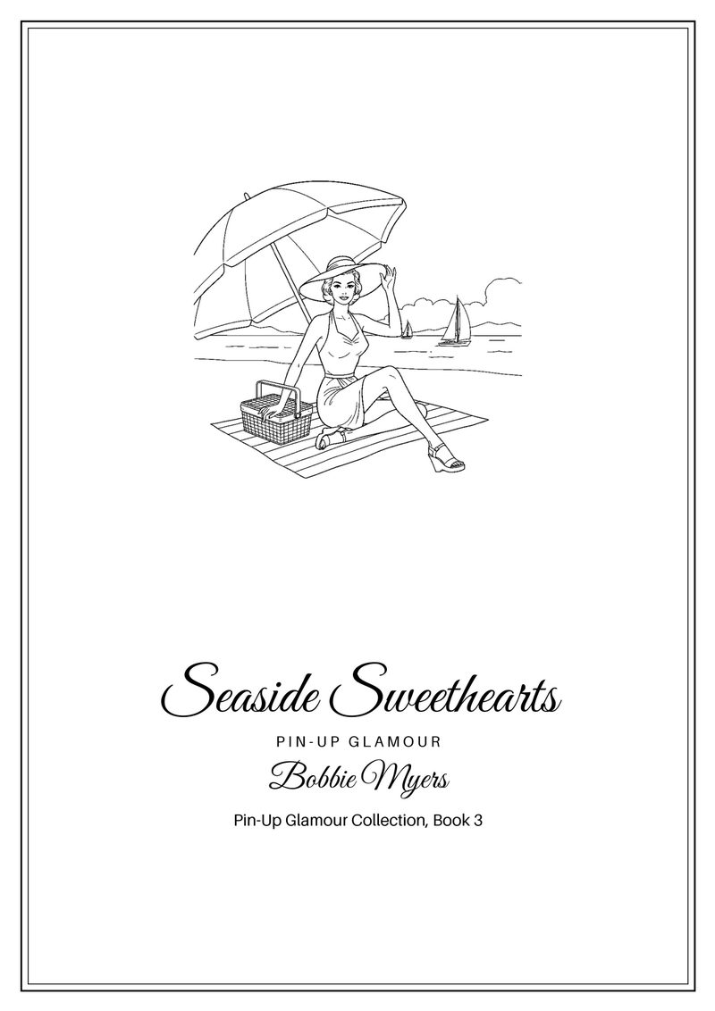 Seaside Sweethearts coloring book cover