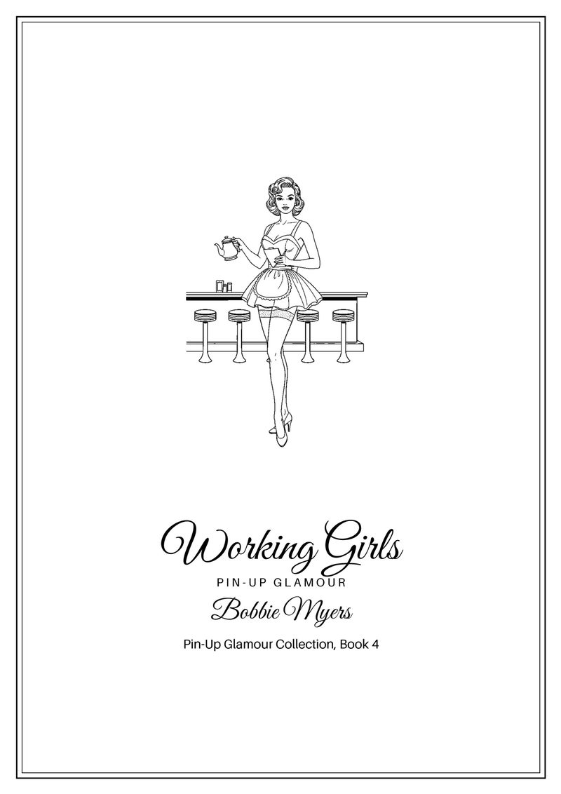 Working Girls coloring book cover