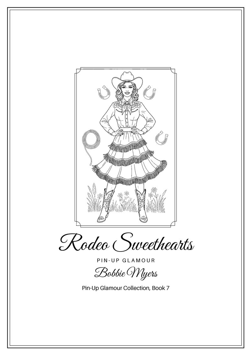 Rodeo Sweethearts coloring book cover