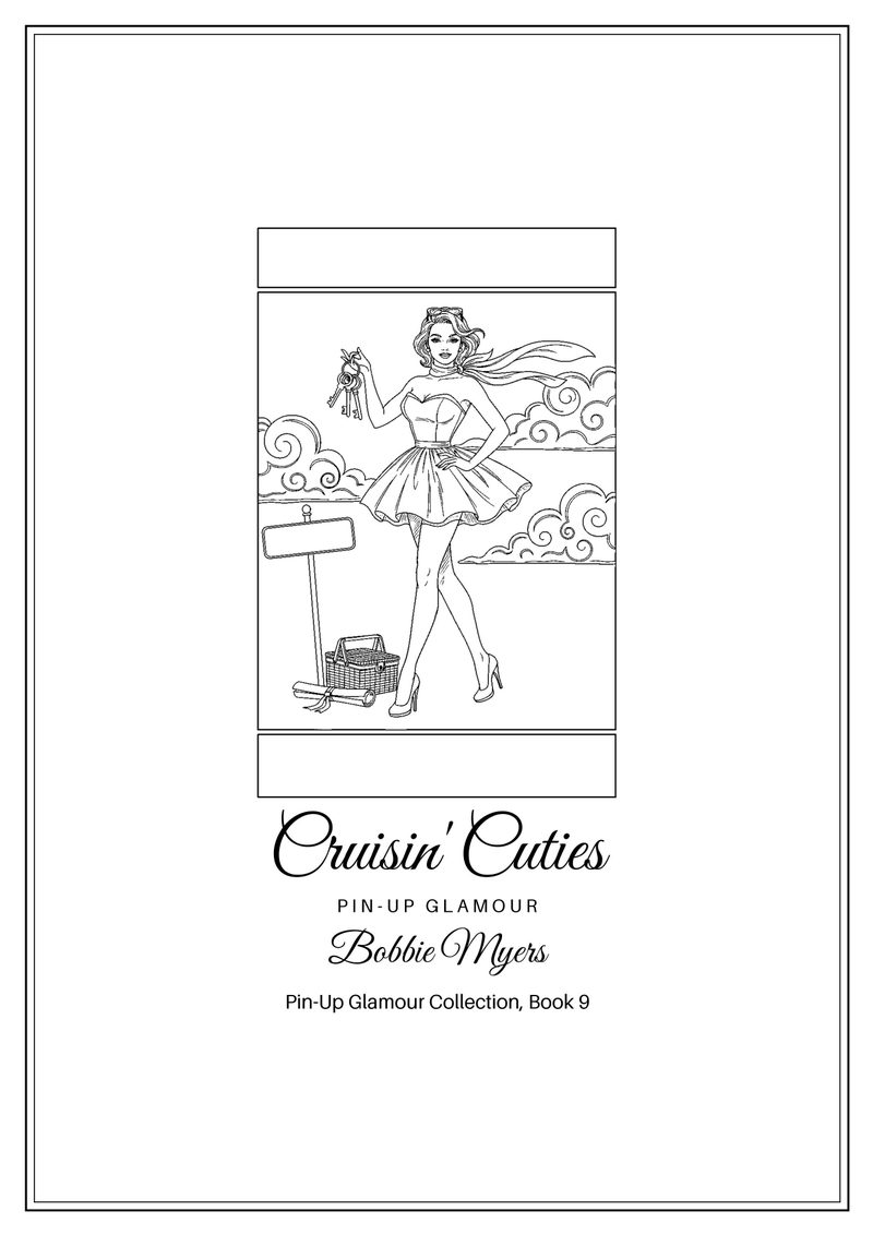 Cruisin' Cuties coloring book cover