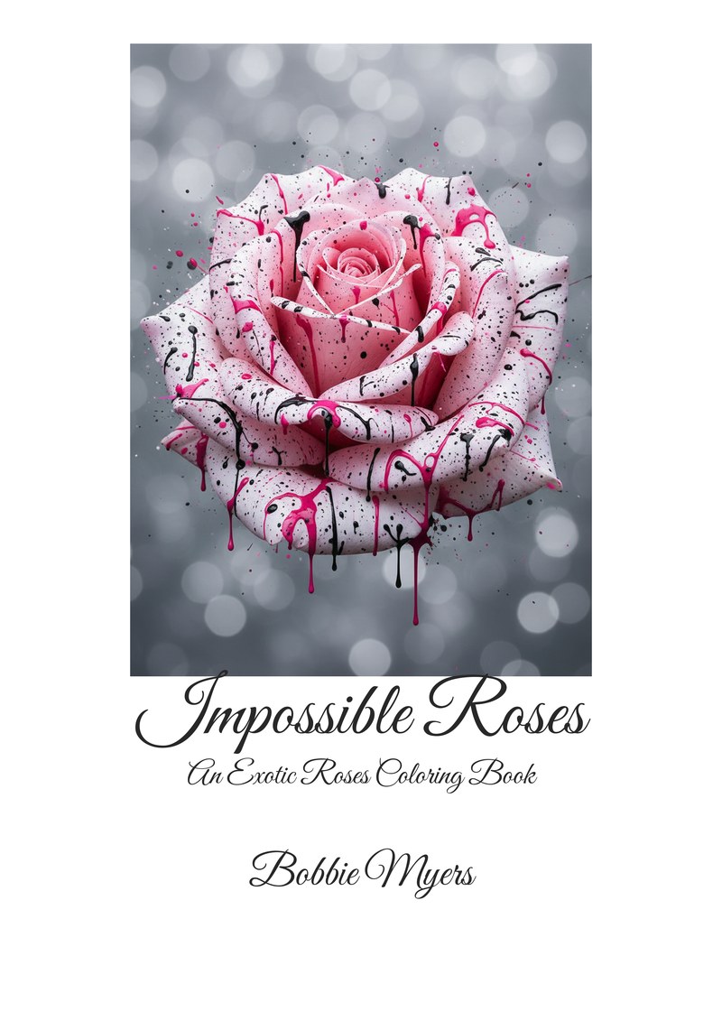 Impossible Roses coloring book cover